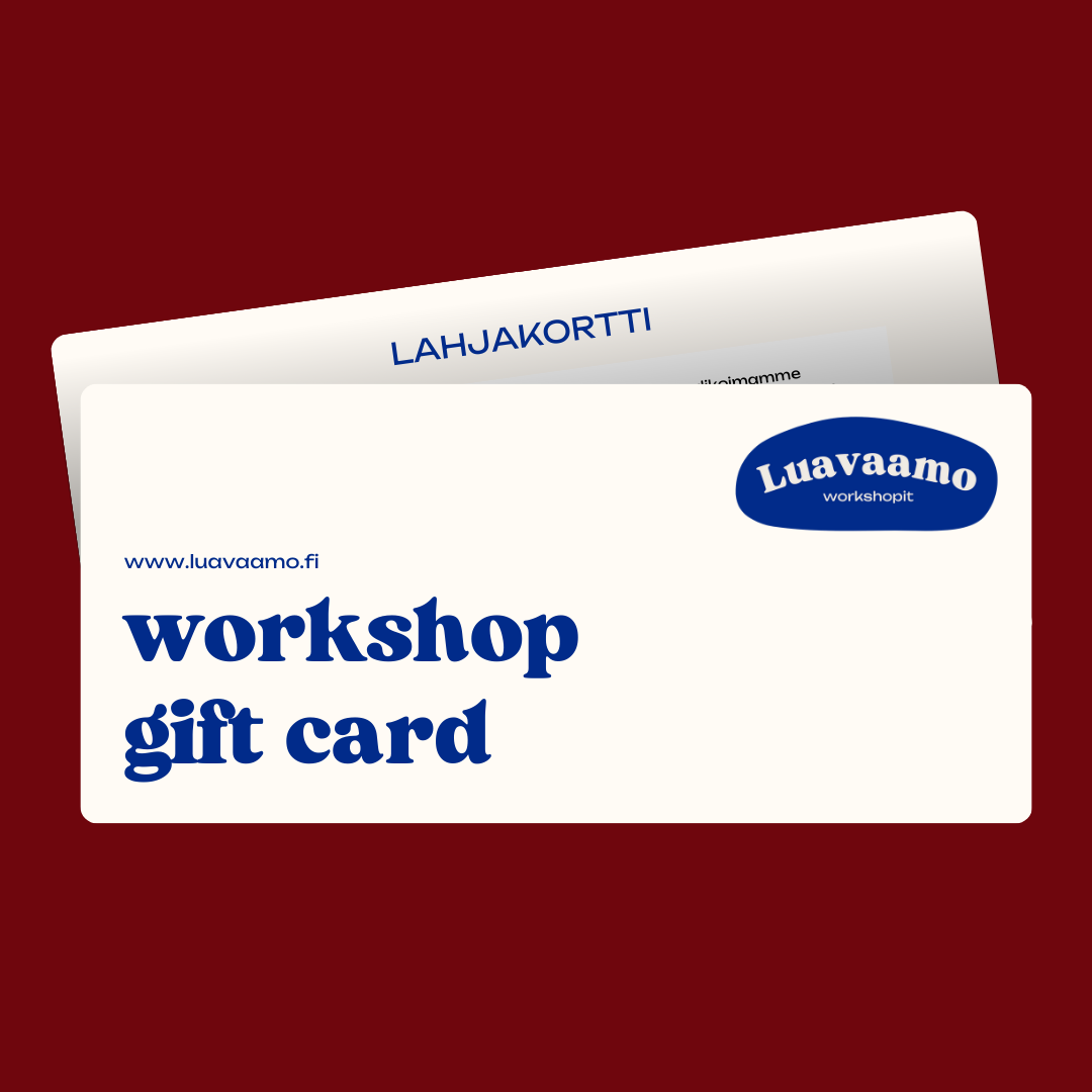 Luavaamo workshop lahjakortti